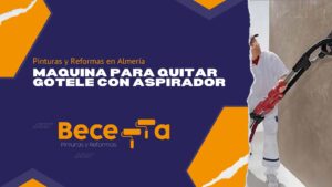 maquina para quitar gotele con aspirador