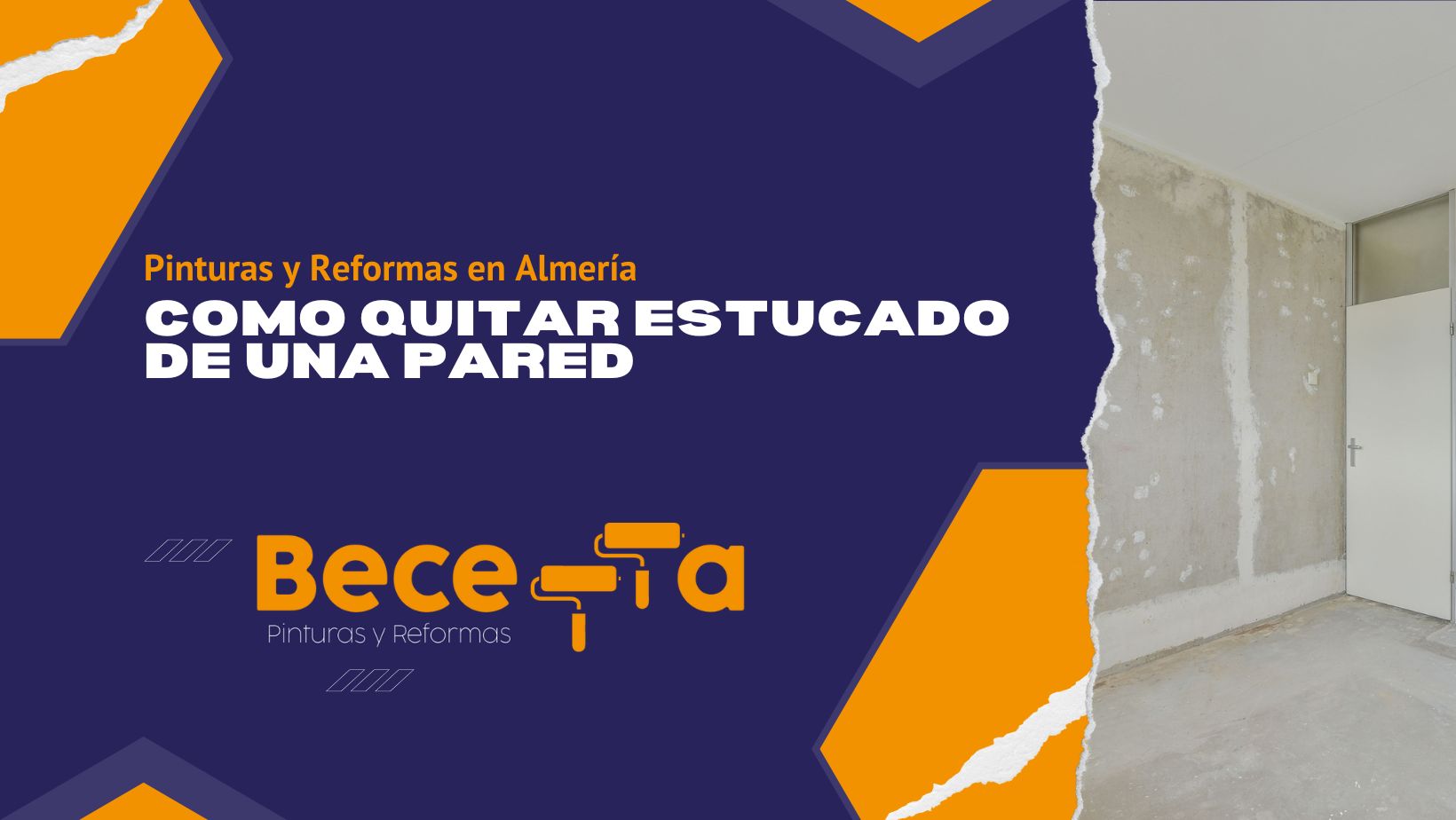 Como quitar estucado de una pared